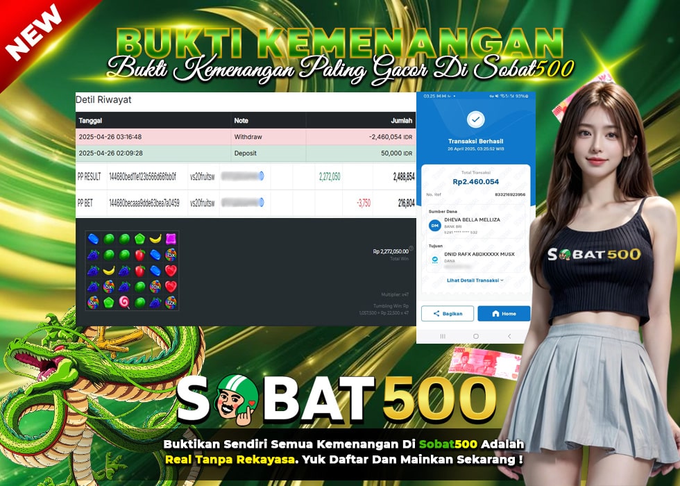 BUKTI JACKPOT SLOT SWEET BONANZA TERPERCAYA DI INDONESIA TGL 26-04-2025